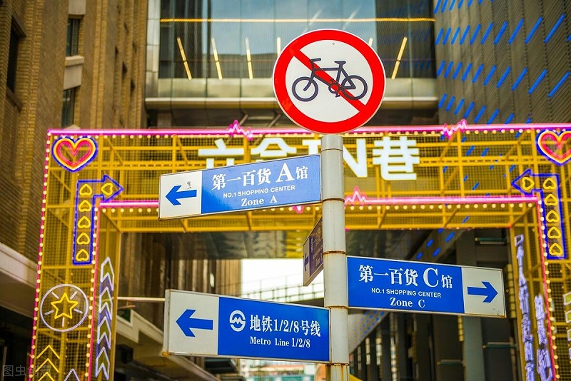 指示牌引導牌標識牌的概念效果解析